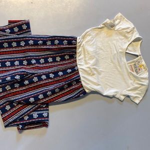 A 4th of July romper colors red white and blue